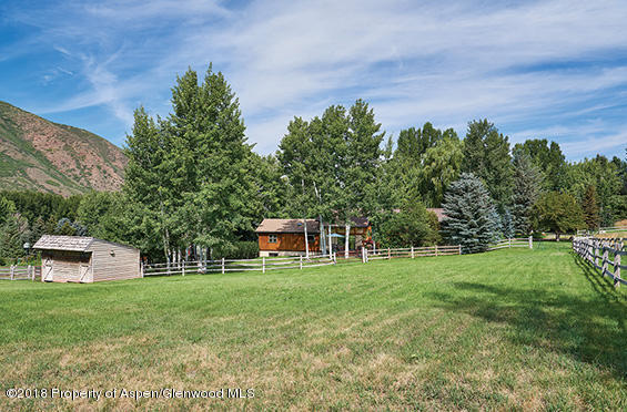 88 Holland Hills Road Basalt, CO 81621 - Photo 45 of 52 a backyard of a house with table and chairs