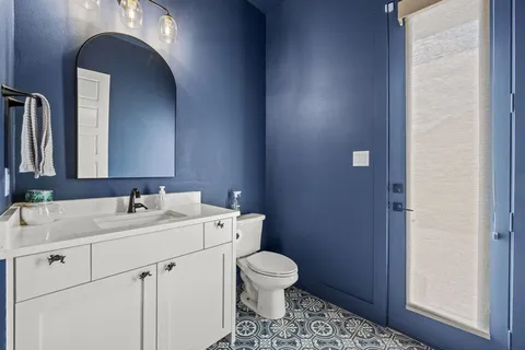 a room with furniture and screen