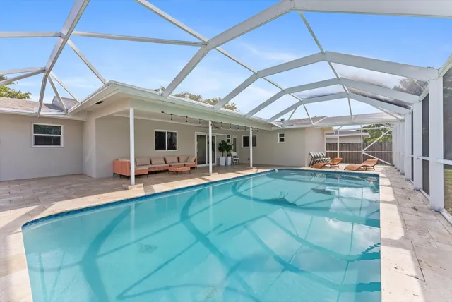 a view of a house with sitting area