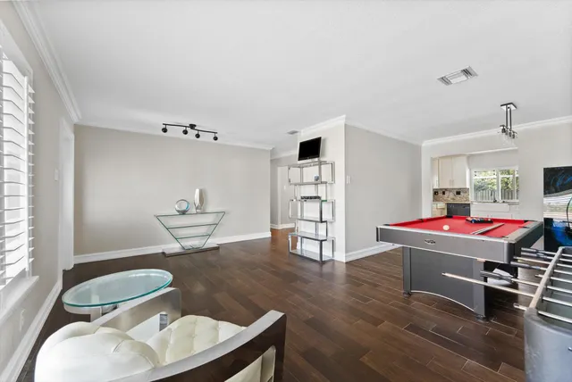 a room with furniture and window