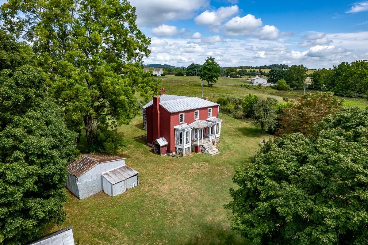 5787 Borden Grant Trail Raphine, VA 24472 - Photo 31 of 52 an aerial view of a house with a garden