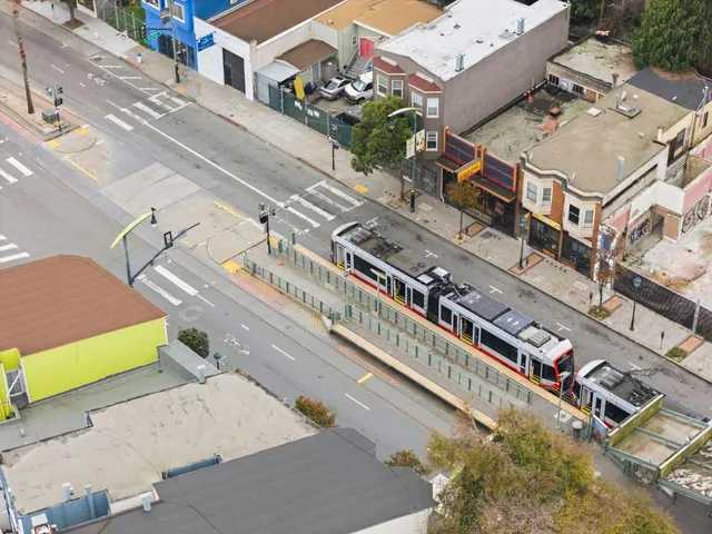 an aerial view of a city