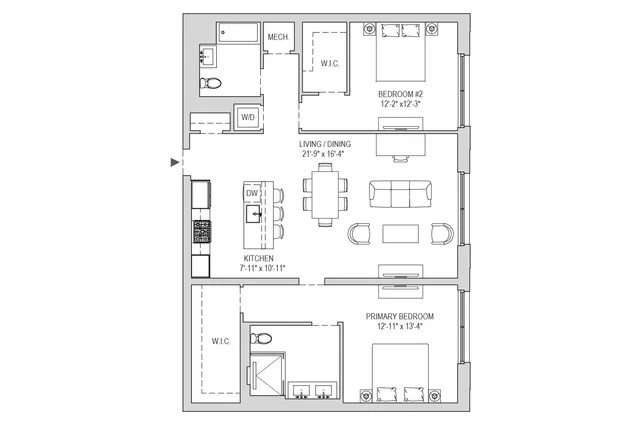 a picture of a bench in front of a wall