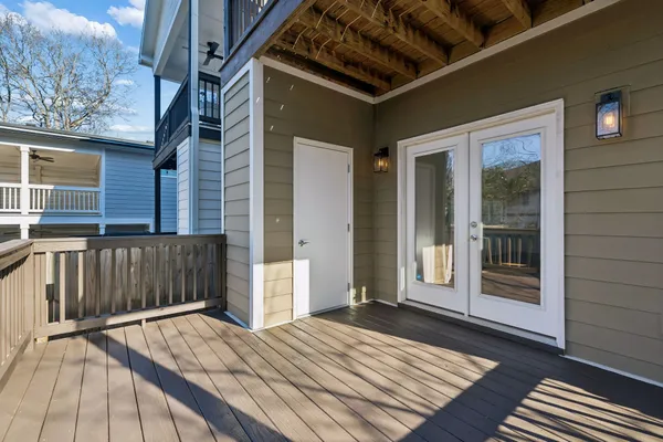 a view of a backyard of a house