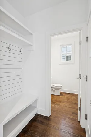 a bathroom with a toilet