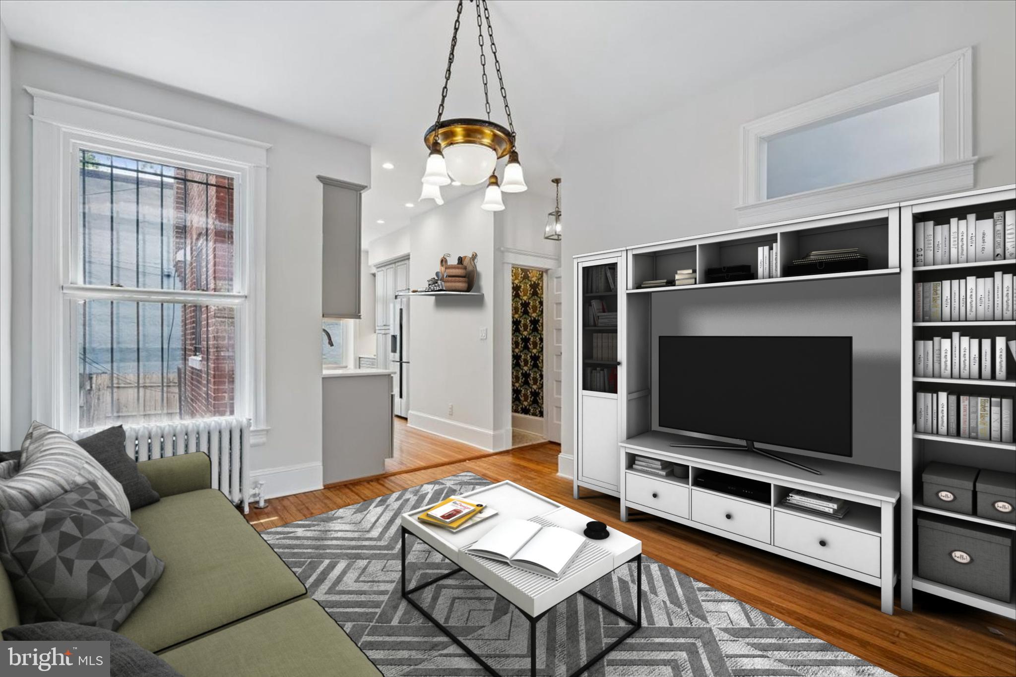 1105 G Street Southeast Washington, DC 20003 - Photo 20 of 51 Living room, virtually staged