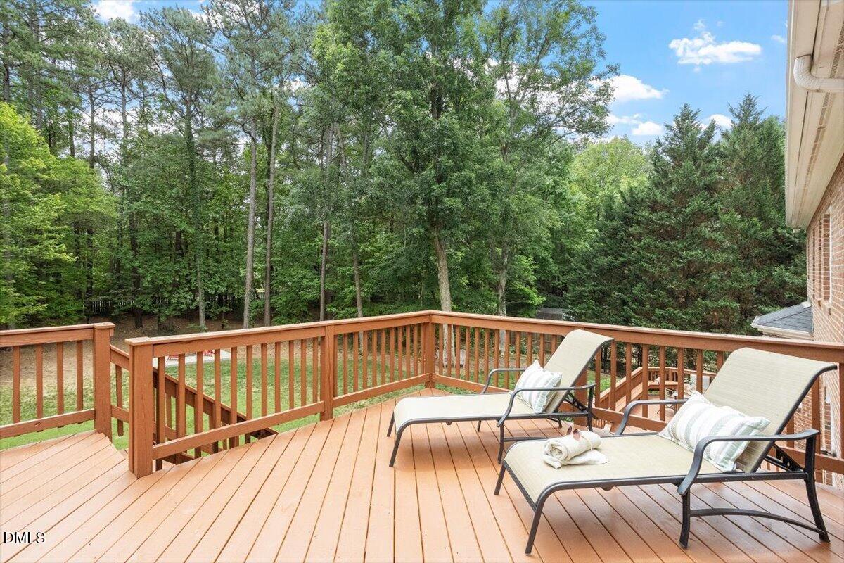 10108 Clairbourne Place Raleigh, NC 27615 - Photo 30 of 48 Deck off of Primary Suite