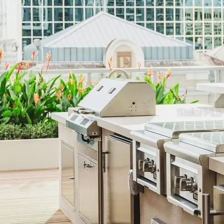 a aerial view of a house with garden