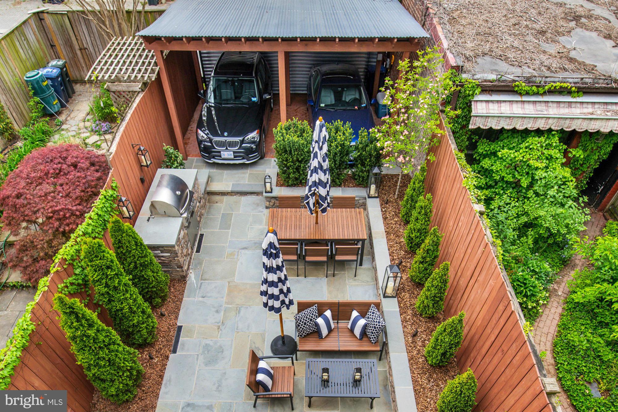 225 9th Street Southeast Washington, DC 20003 - Photo 19 of 22 Patio w/ 2 Car Secure Parking