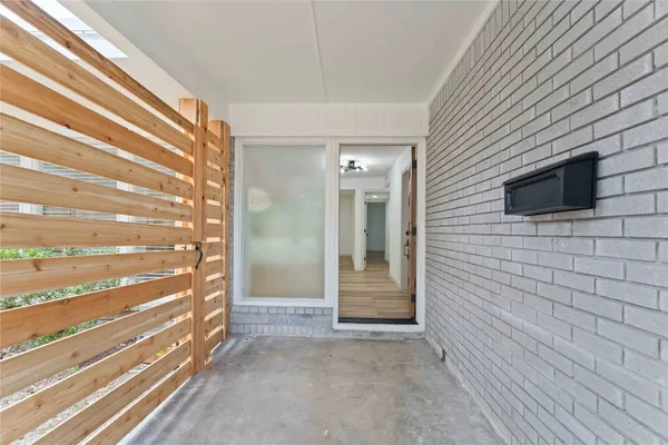 a view of front door view of house