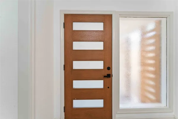 a view of front door