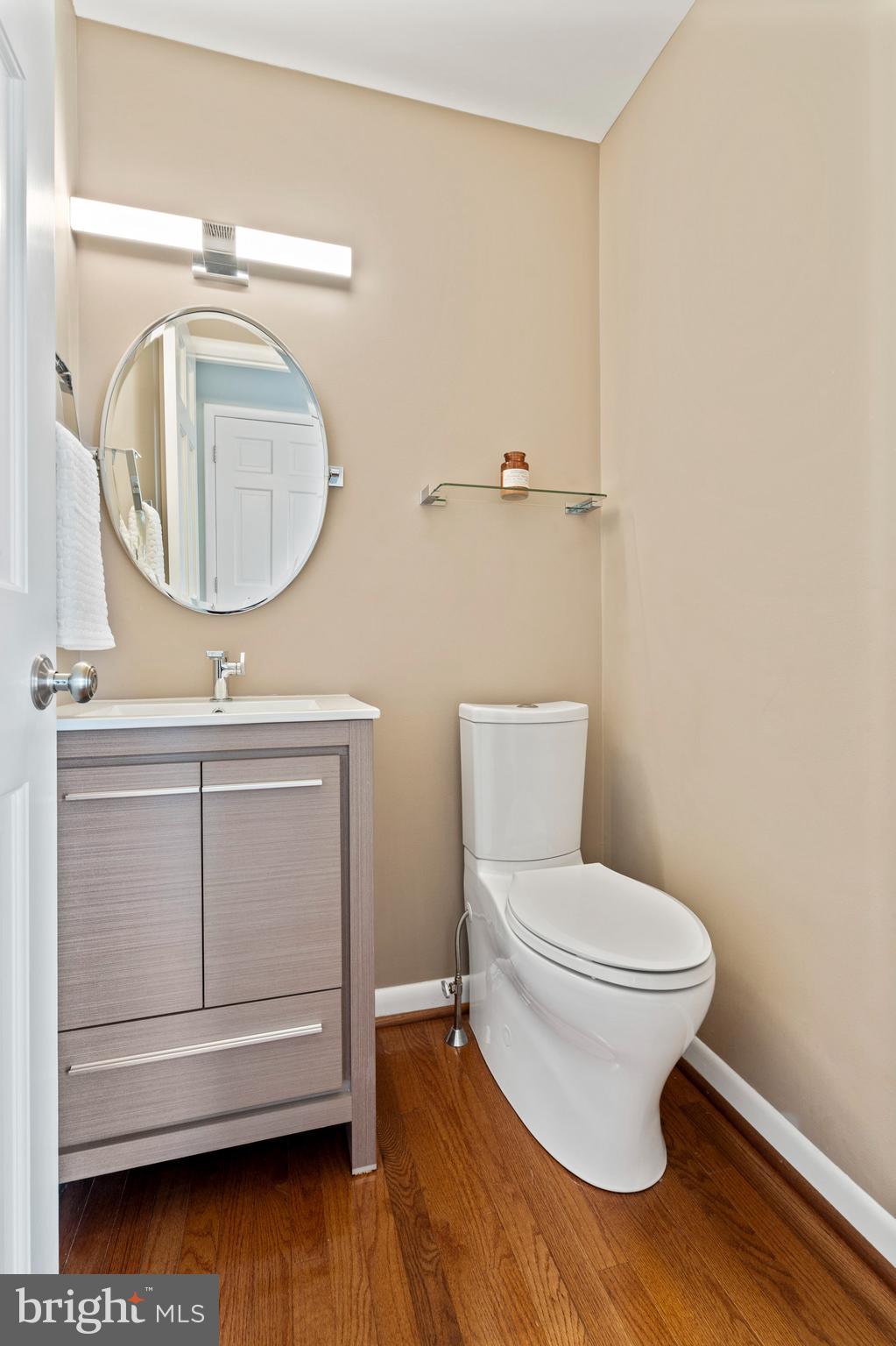 1053 Beaumont Road Berwyn, PA 19312 - Photo 12 of 63 New Powder Room is set discreetly off the foyer.