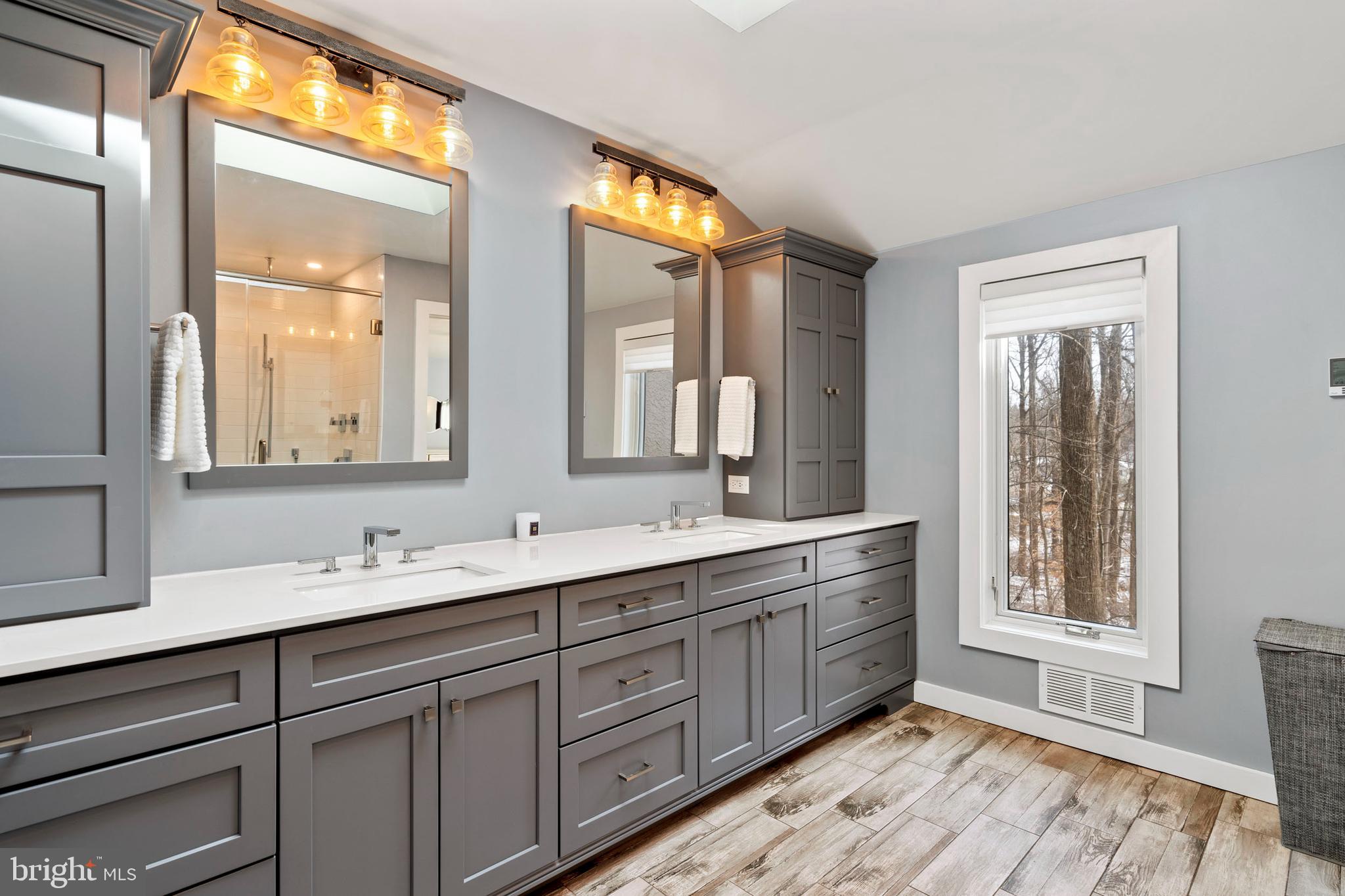1053 Beaumont Road Berwyn, PA 19312 - Photo 32 of 63 Custom cabinets with double basin vanity.