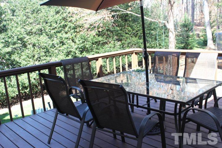 2205 Millpine Drive Raleigh, NC 27614 - Photo 18 of 22 16'x15' Deck overlooking private backyard