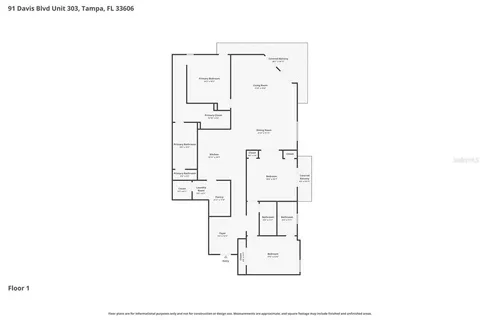 $1,715,000 | 91 Davis Boulevard, Unit 303, Tampa, FL 33606