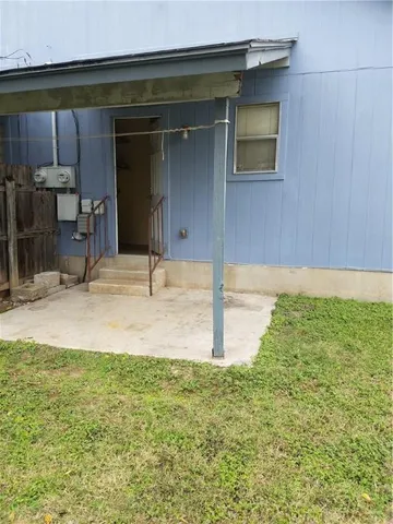 a backyard of a house