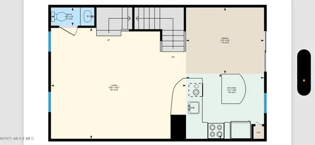 a picture of a wall with a white wall and a refrigerator