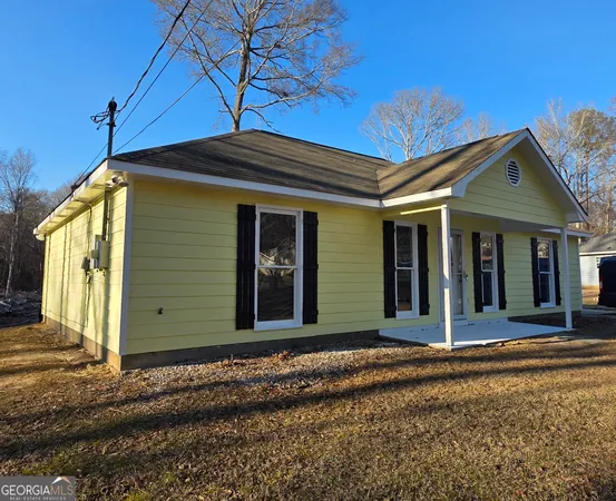 a front view of a house