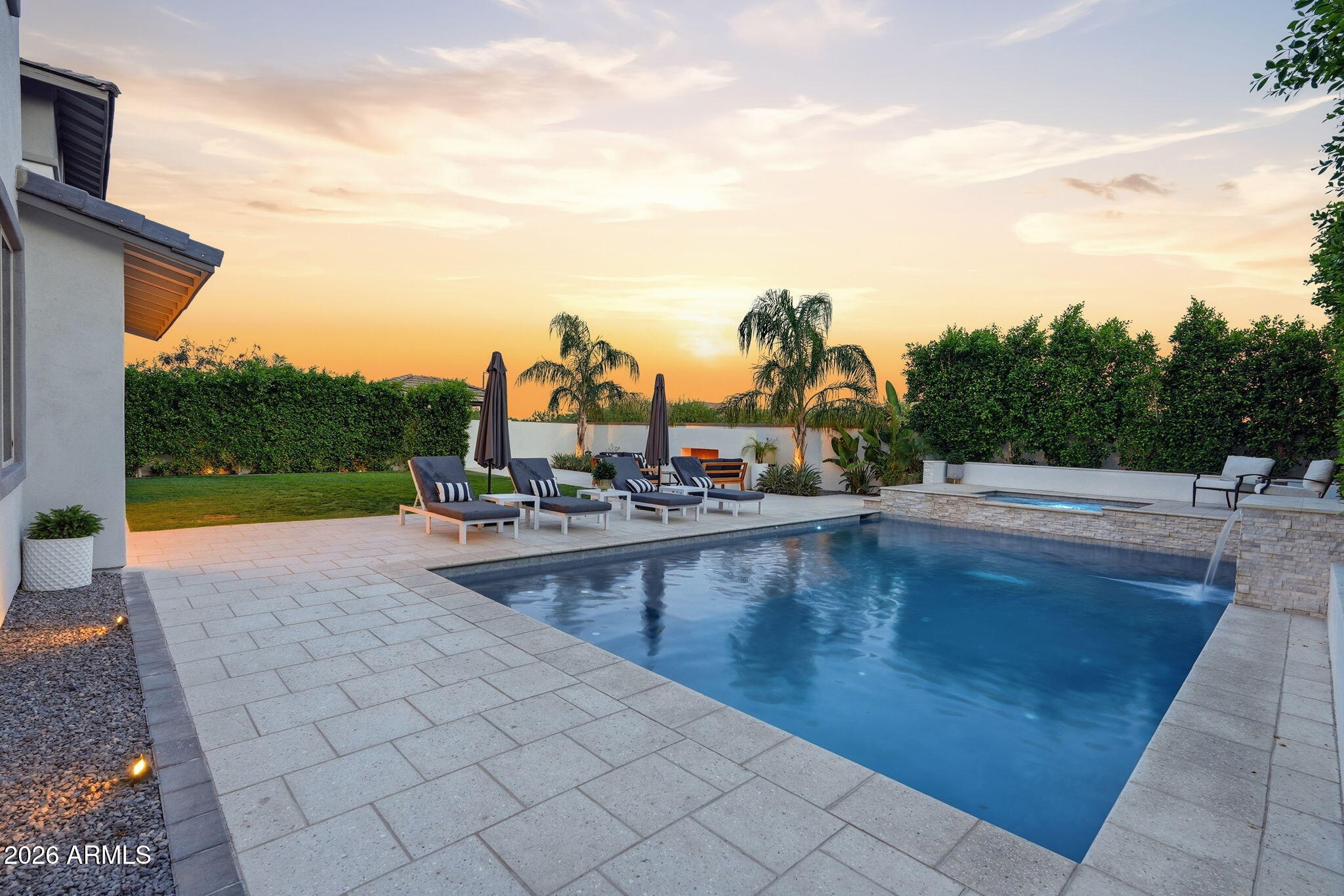 22607 East Russet Road Queen Creek, AZ 85142 - Photo 51 of 64 custom pool & spa