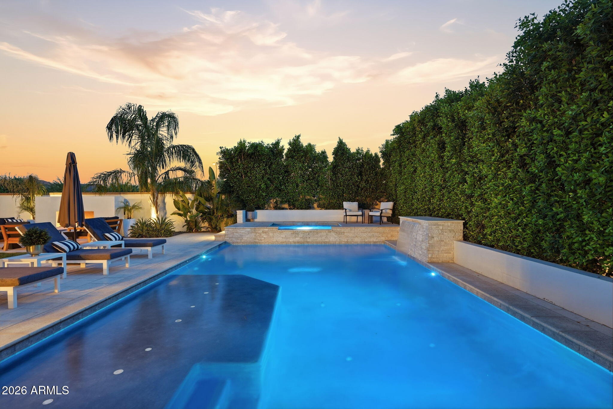 22607 East Russet Road Queen Creek, AZ 85142 - Photo 56 of 64 custom pool and spa