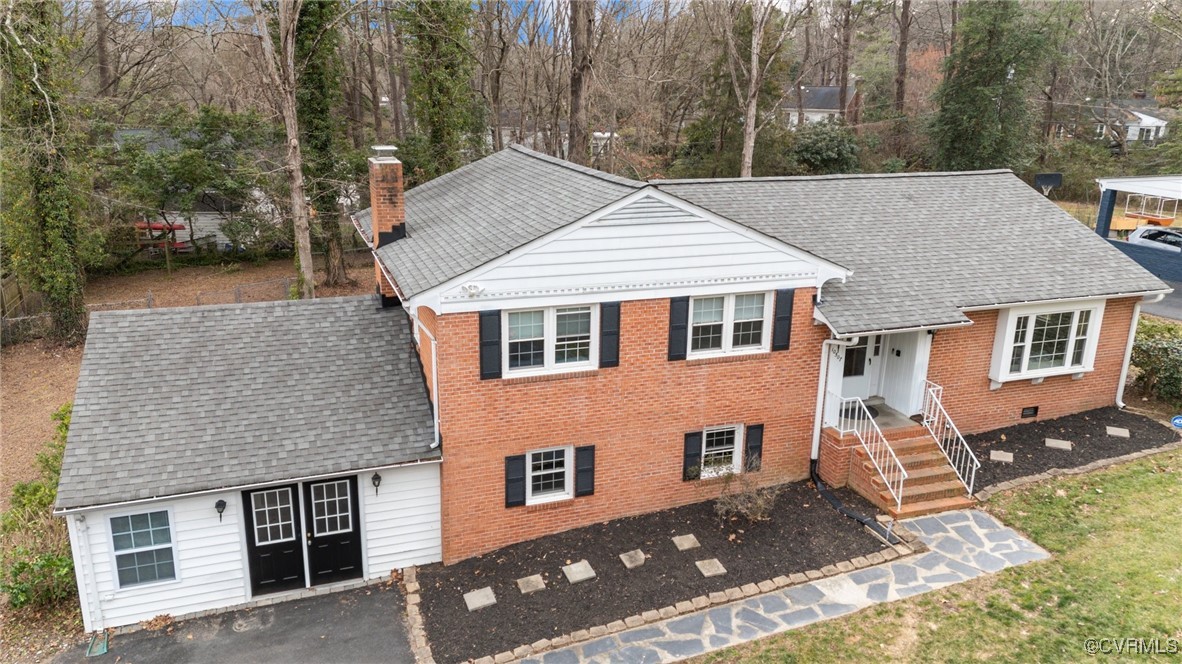 10507 Gayton Road Henrico, VA 23238 - Photo 1 of 47 View of front facade featuring a shingled roof, br