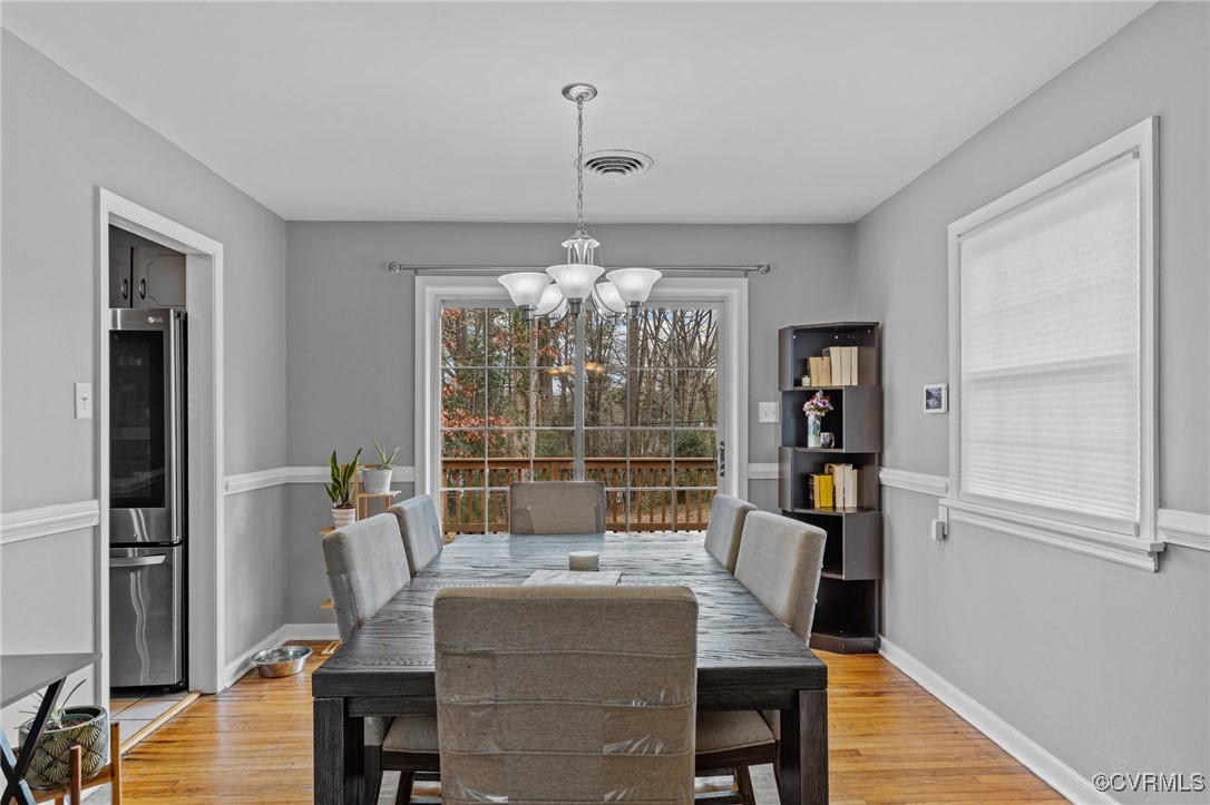 10507 Gayton Road Henrico, VA 23238 - Photo 8 of 47 Dining room with a notable chandelier, baseboards,