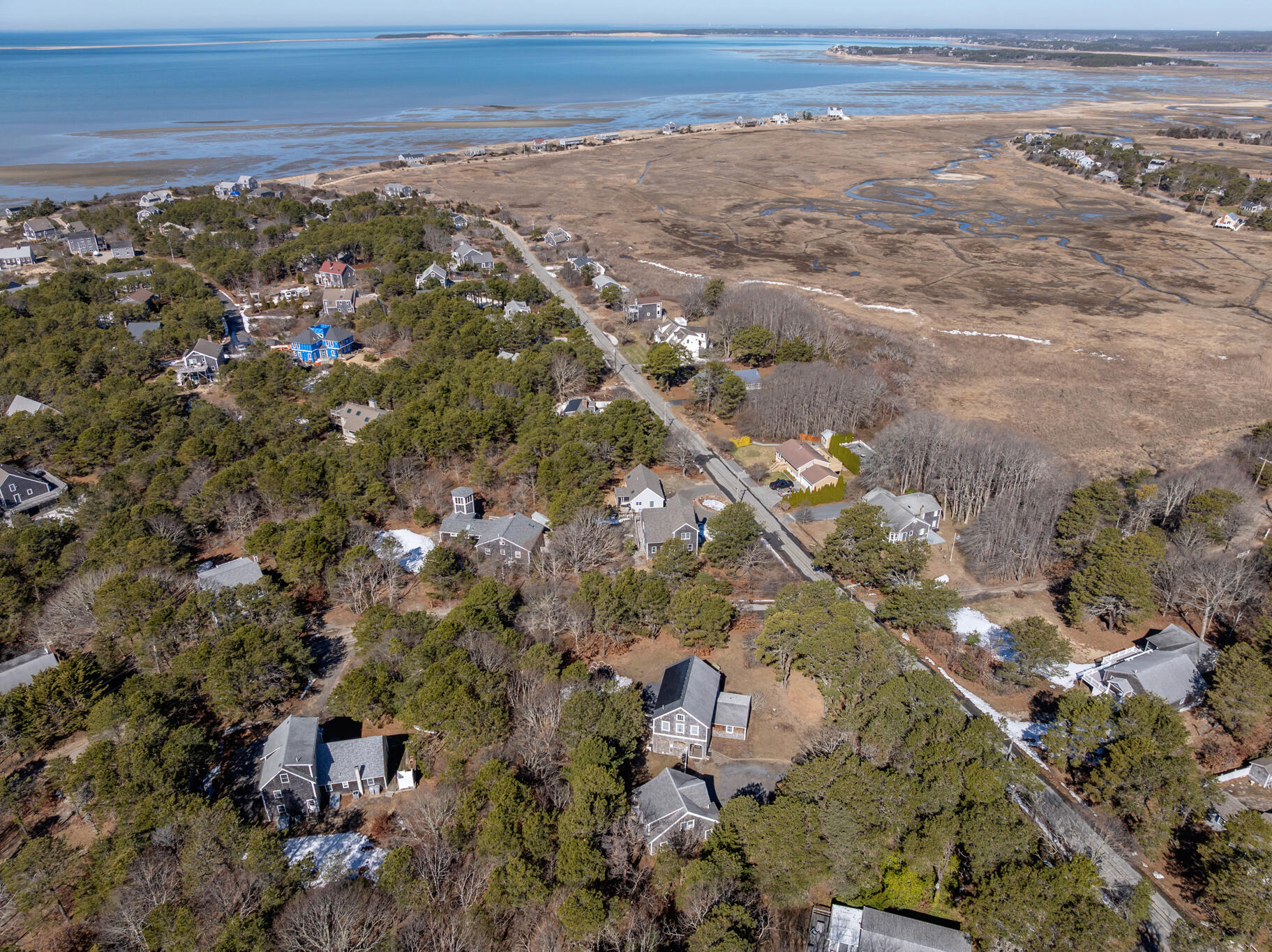 311 South Sunken Meadow Road Eastham, MA 02642 - Photo 52 of 57 an aerial view of house with yard