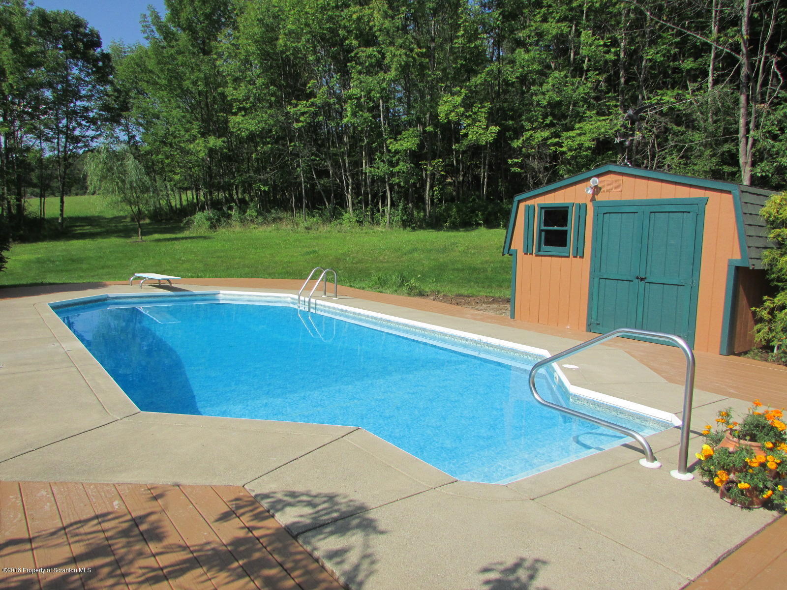 266 Brown Road Montrose, PA 18801 - Photo 37 of 47 a view of a backyard with swimming pool