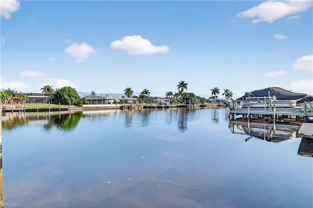 a view of a lake with outdoor space