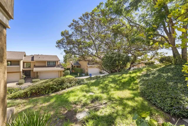 a backyard of a house