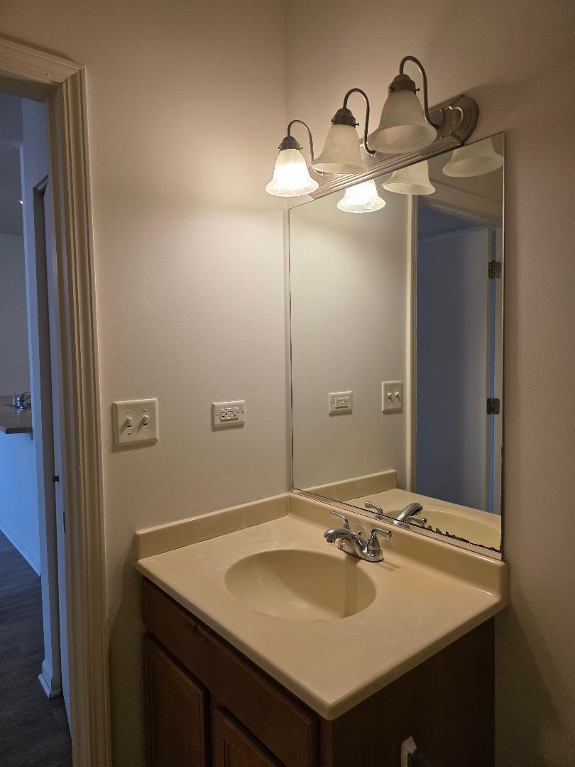 3506 South State Street, Unit 208 Chicago, IL 60609 - Photo 14 of 14 a bathroom with a sink and a mirror