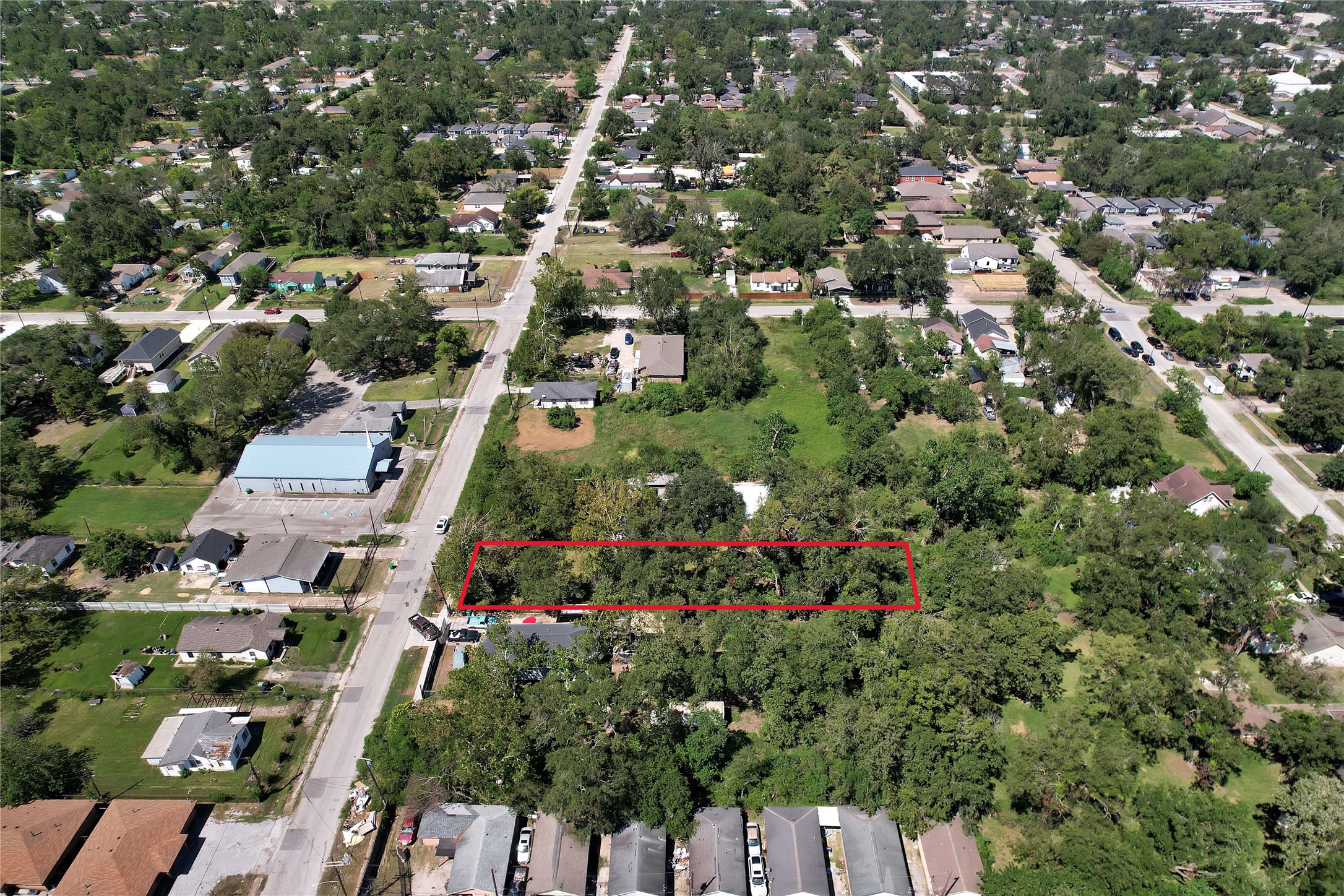 3914 Wipprecht Street Houston, TX 77026 - Photo 1 of 13 an aerial view of residential houses with outdoor space and trees