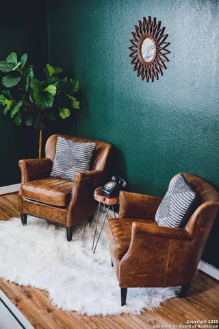a close up of a potted plant on a wall