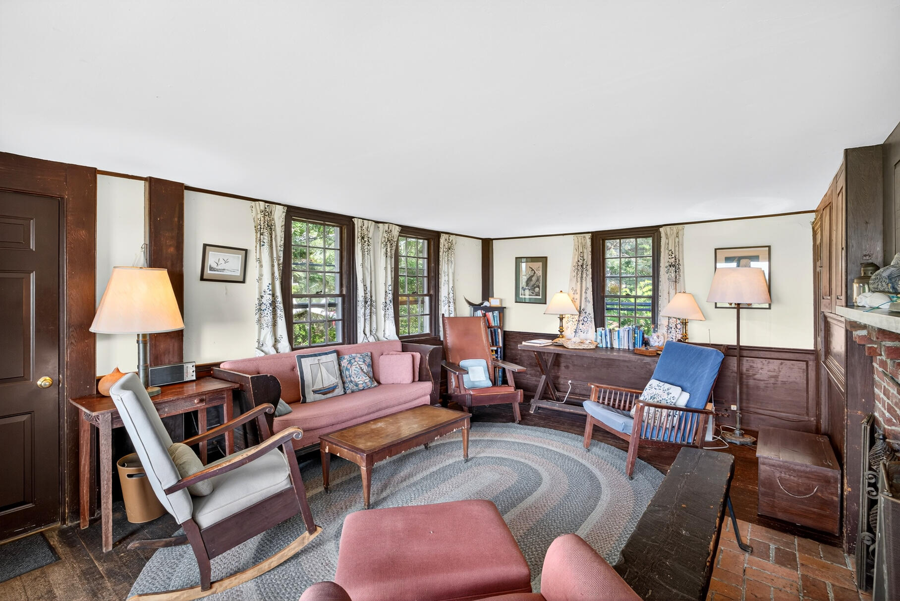 10 Cartway South Eastham, MA 02642 - Photo 22 of 52 a living room with furniture a large window and a flat screen tv