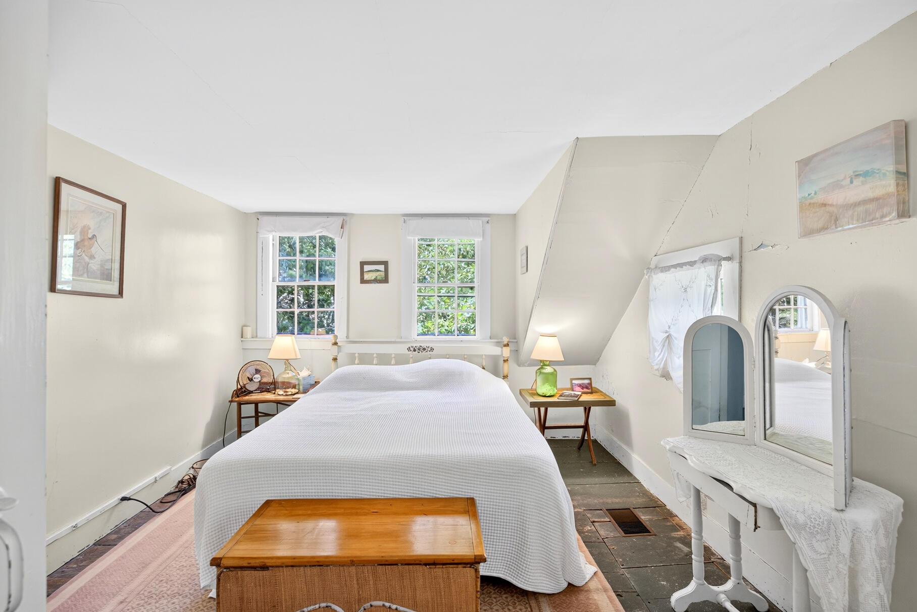 10 Cartway South Eastham, MA 02642 - Photo 37 of 52 a bedroom with a large bed and a large window