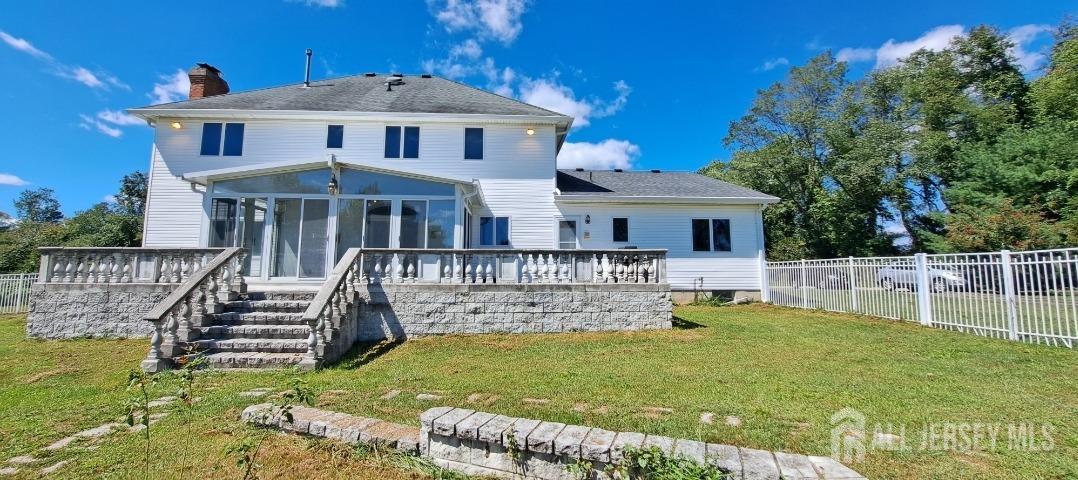58 Bergen Mills Road Monroe Township, NJ 08831 - Photo 22 of 24 a view of a house with a big yard plants and large trees