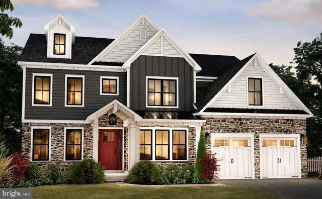 a front view of a house