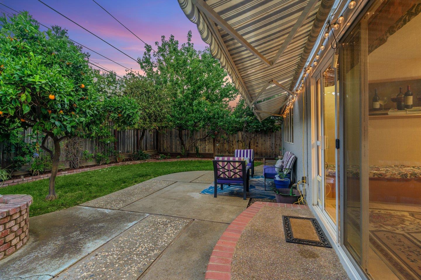 2289 Montezuma Drive Campbell, CA 95008 - Photo 44 of 46 a view of backyard with outdoor seating and green space