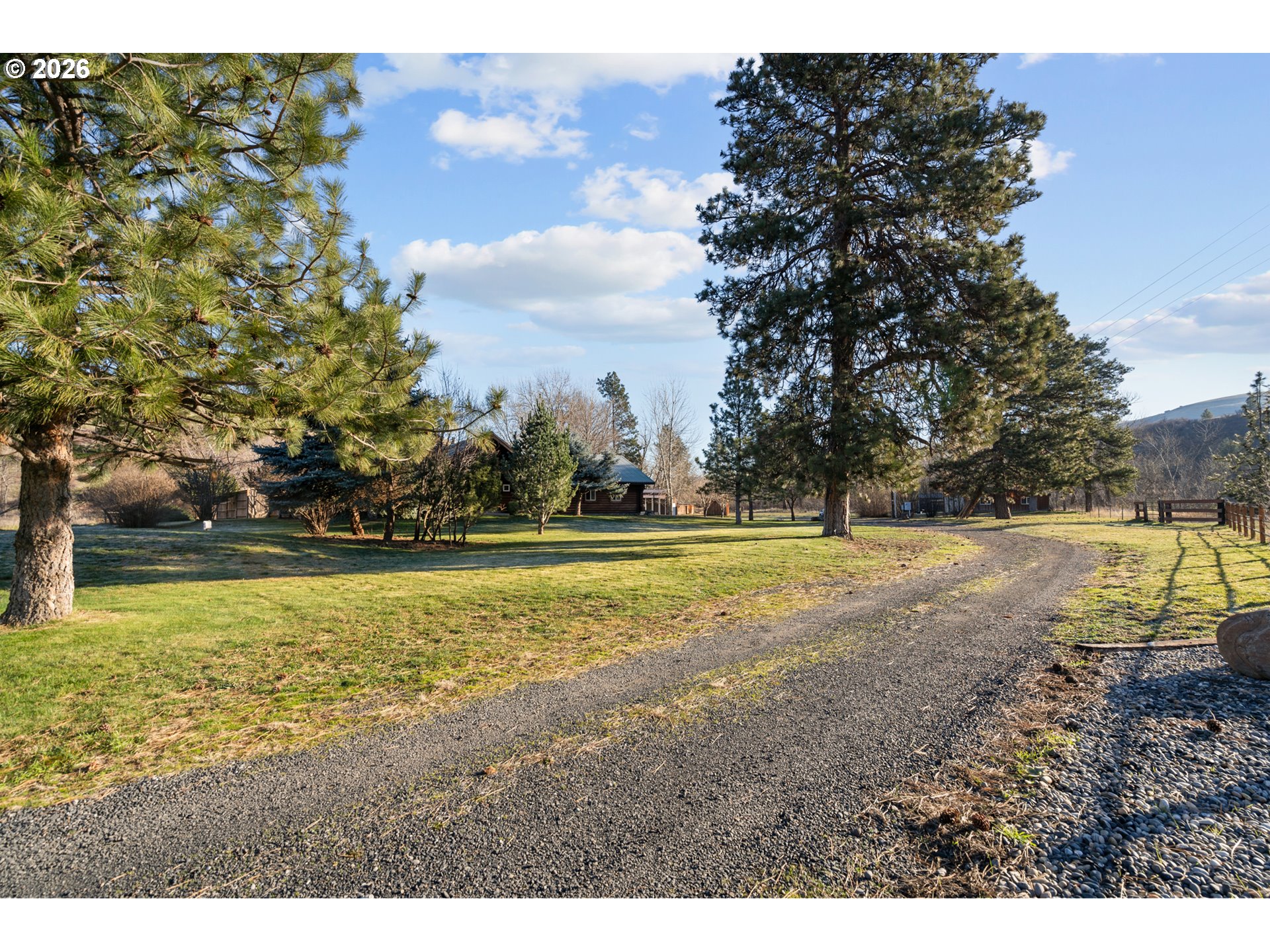 74091 Thornhollow Road Adams, OR 97810 - Photo 34 of 48 a view of yard with swimming pool and trees