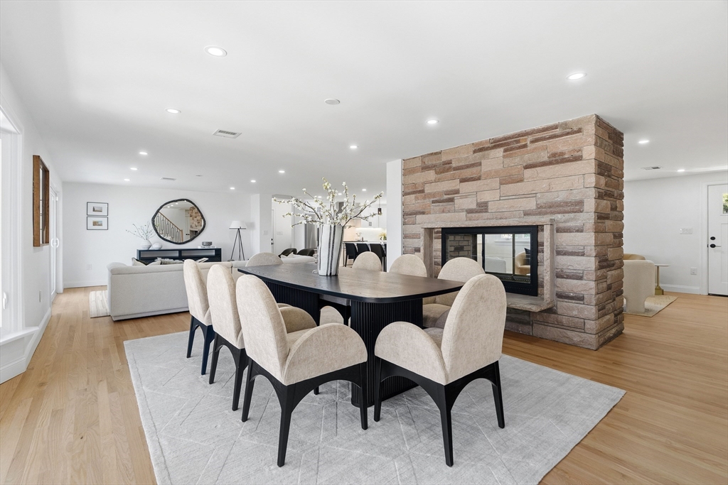 171 Shaw Road Brookline, MA 02467 - Photo 12 of 42 a view of a dining room with furniture