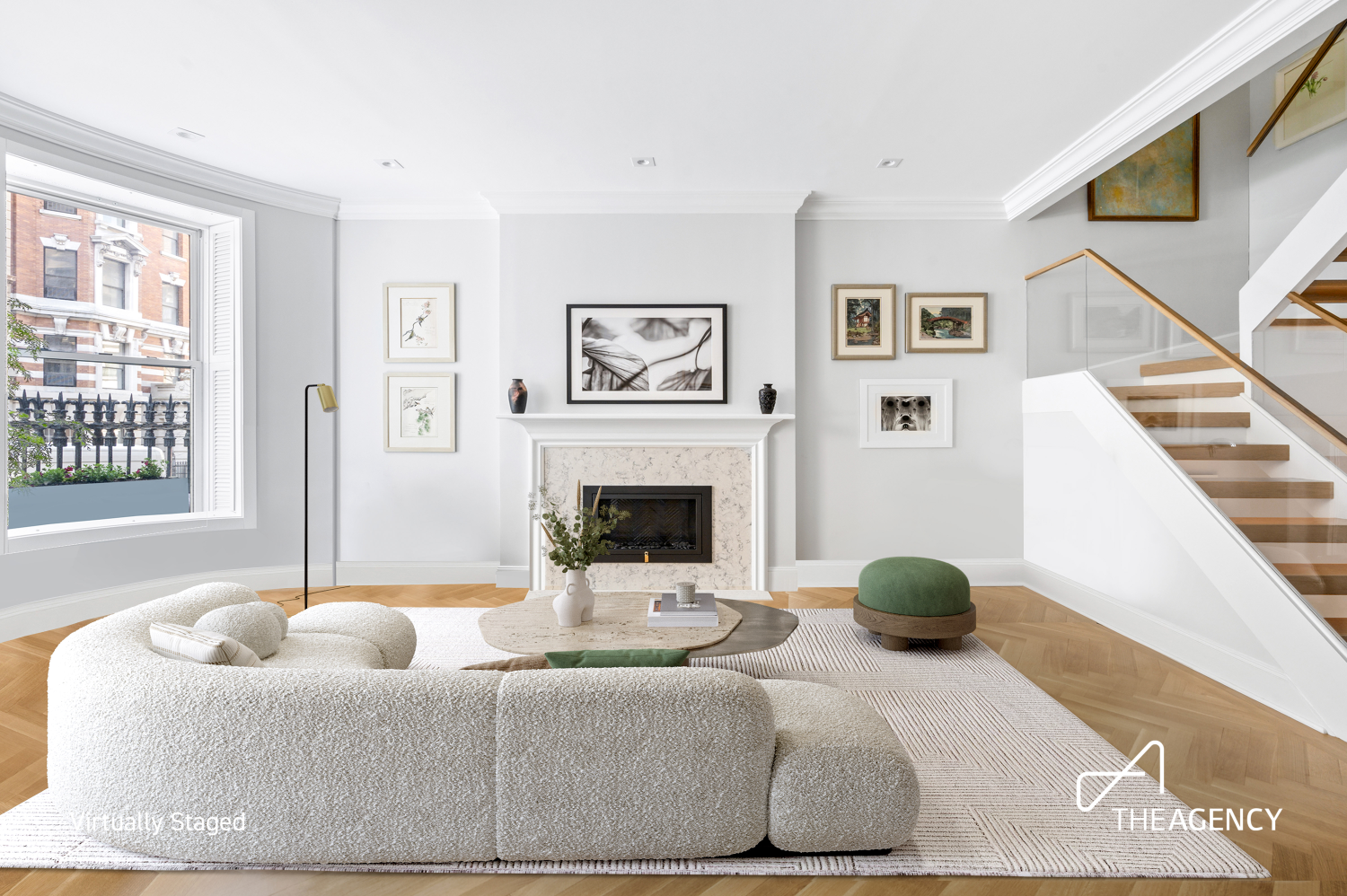 303 West 80th Street, Unit 2B1B Manhattan, NY 10024 - Photo 1 of 16 a living room with furniture and a fireplace