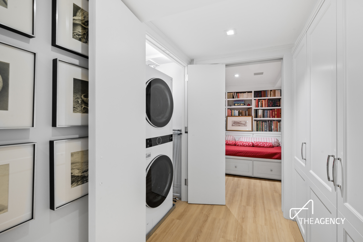 303 West 80th Street, Unit 2B1B Manhattan, NY 10024 - Photo 16 of 16 a view of livingroom with washer and dryer