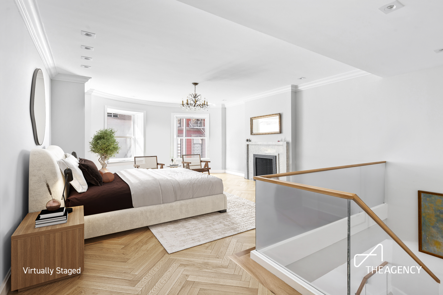 303 West 80th Street, Unit 2B1B Manhattan, NY 10024 - Photo 7 of 16 a bedroom with furniture and wooden floor