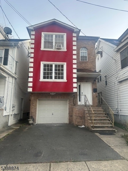 a view of a house with many windows