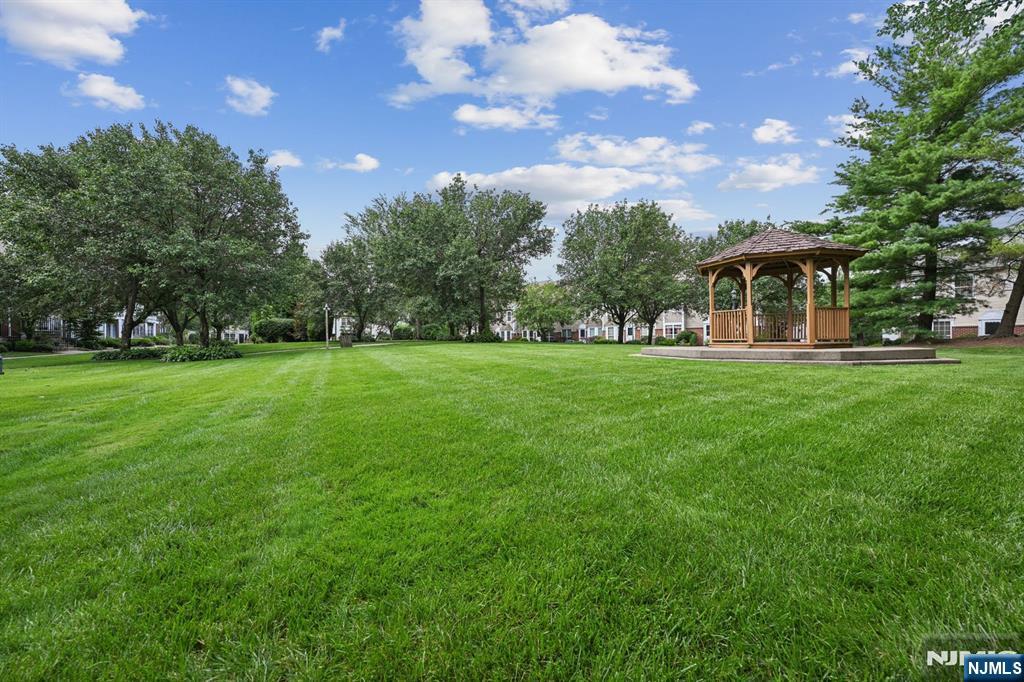 50 Pine Street, Unit 206 Montclair, NJ 07042 - Photo 21 of 23 a backyard of a house with lots of green space and fountain