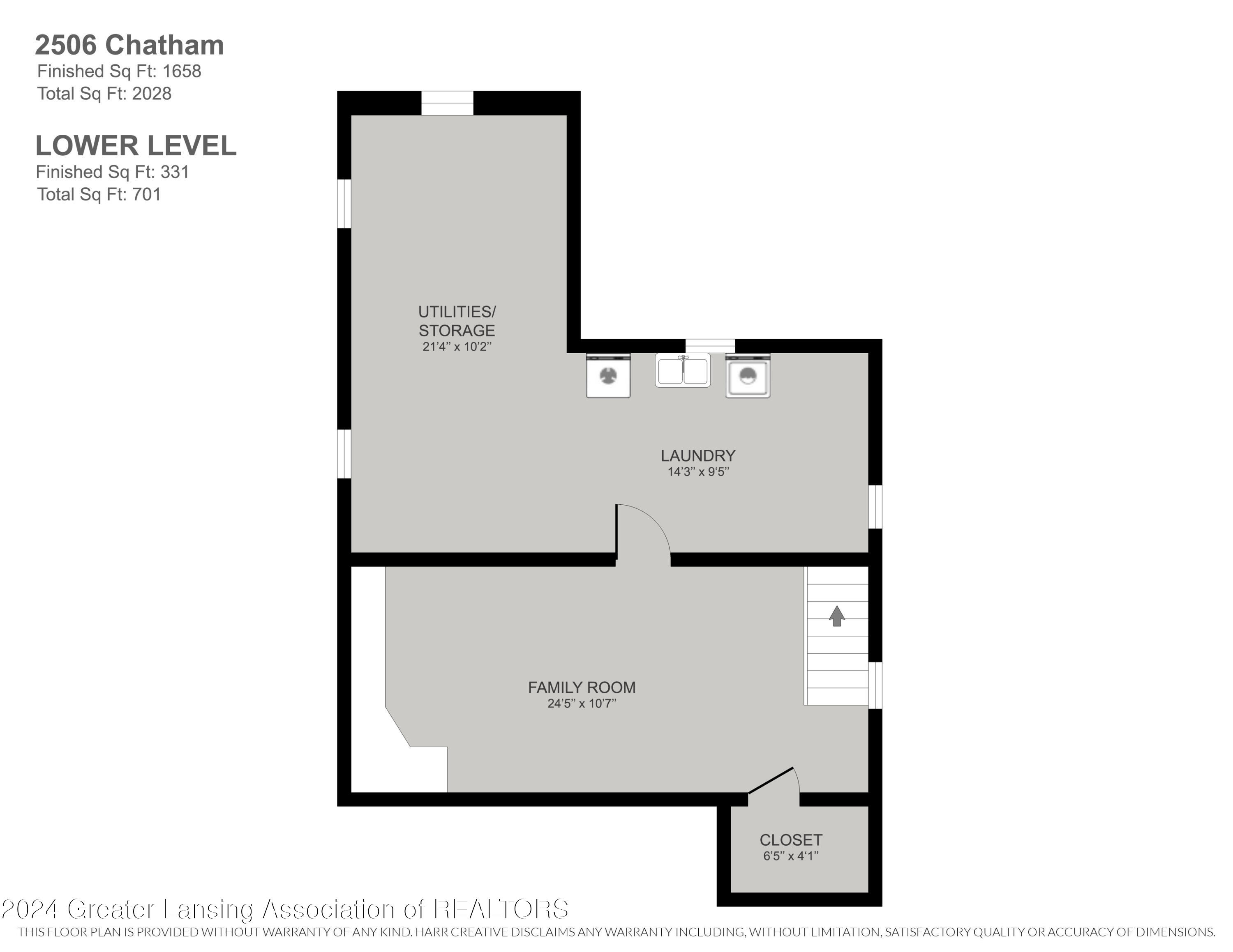 2506 Chatham Road Lansing, MI 48910 - Photo 4 of 20 2506 Chatham Lower Level
