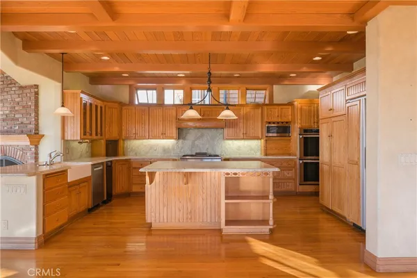 a view of a fireplace in a room