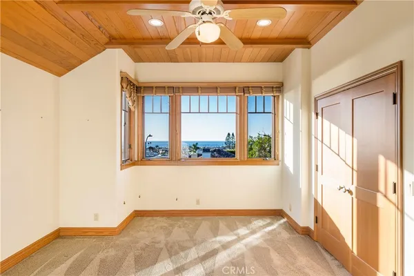 a view of a room with a storage