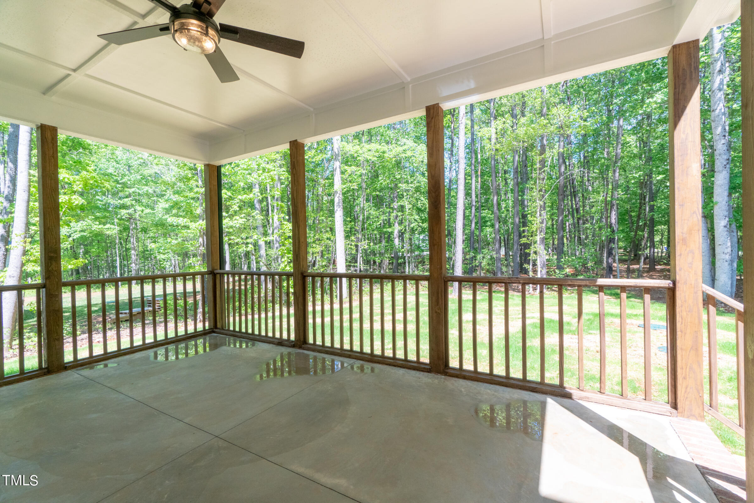 206 Goose Lane Mebane, NC 27302 - Photo 36 of 37 a view of a porch with a floor to ceiling window