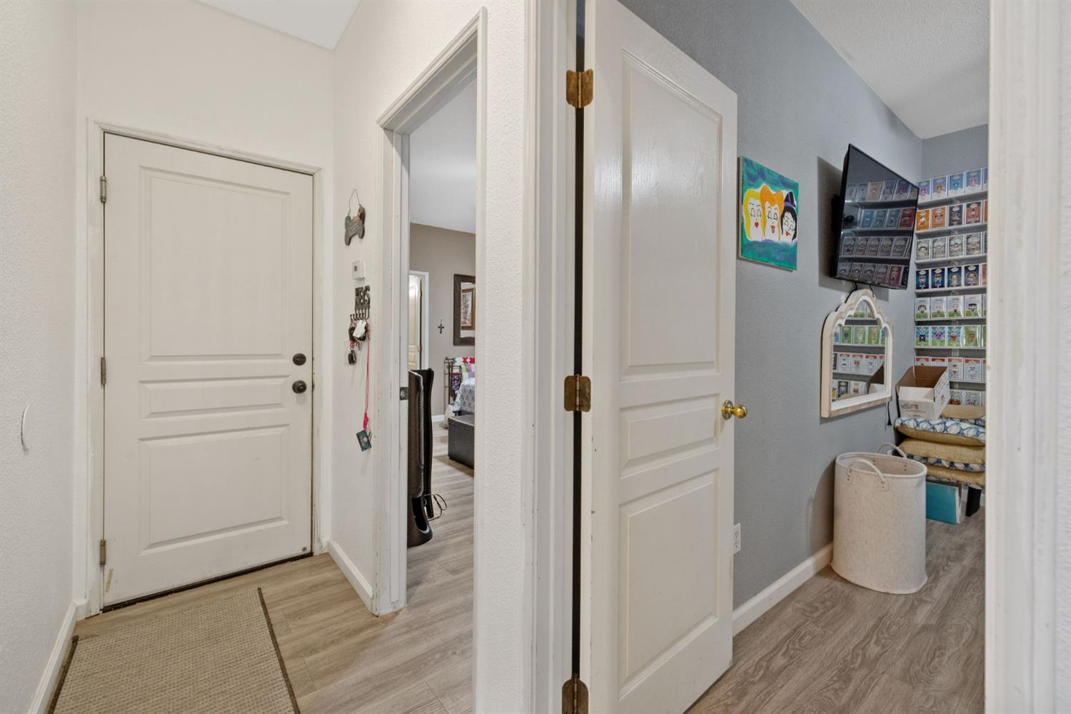 1963 West Merritt Street Hanford, CA 93230 - Photo 16 of 32 a view of walk in closet with empty racks